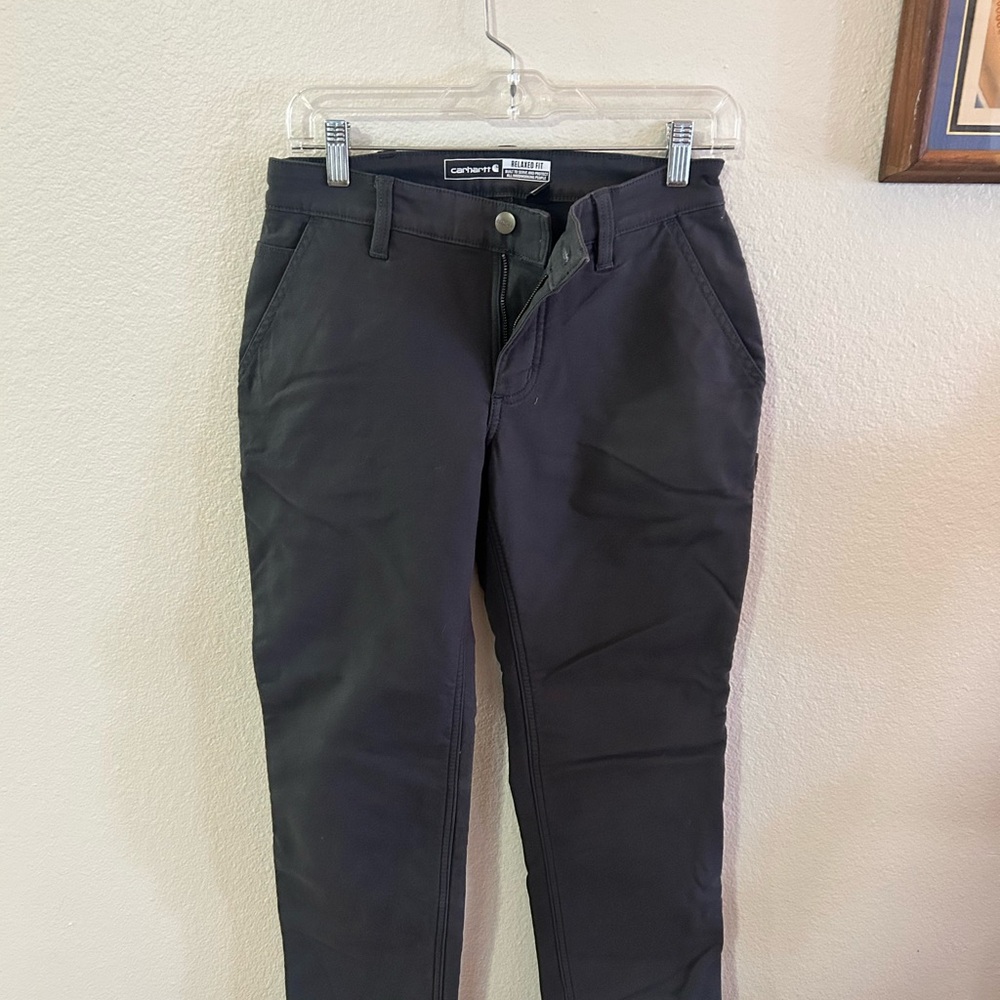 Carhartt Women's Black Straight-Leg Work Pants